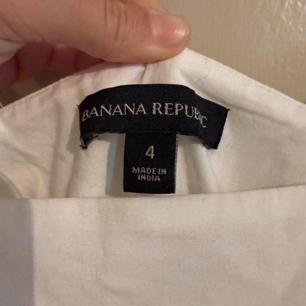 Banana-republic Women's White and Cream Dress - Picture 3 of 3